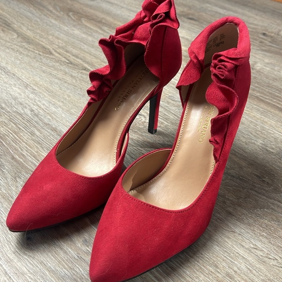 Christian Siriano Red Heels Size 8.5 - Picture 2 of 16
